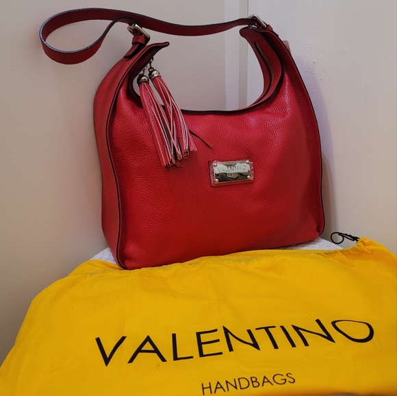 Red handbag genuine leather - Picture 2 of 16